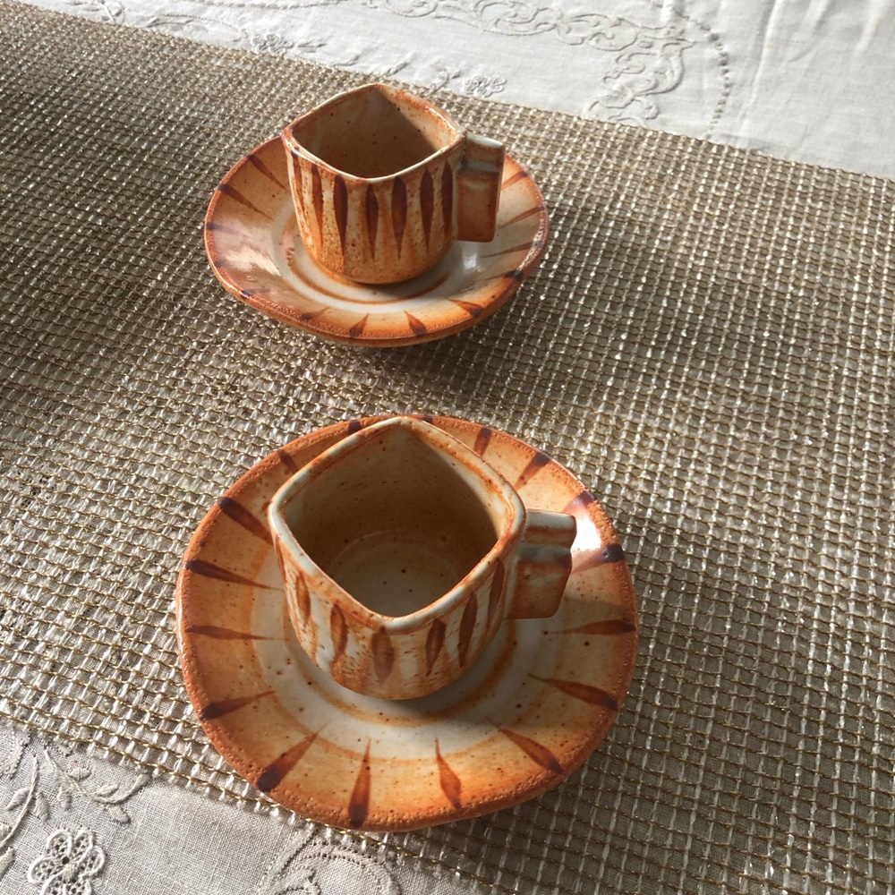 Rare Vintage Japanese Ceramic Teacups/Espresso Cups